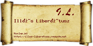 Illés Liberátusz névjegykártya